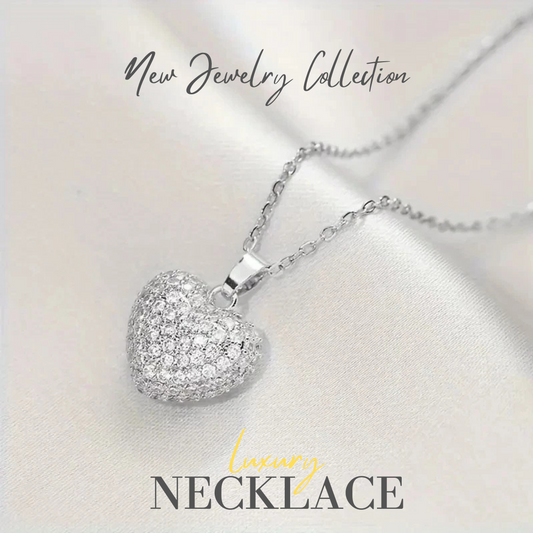 Dainty Silver Heart Necklace