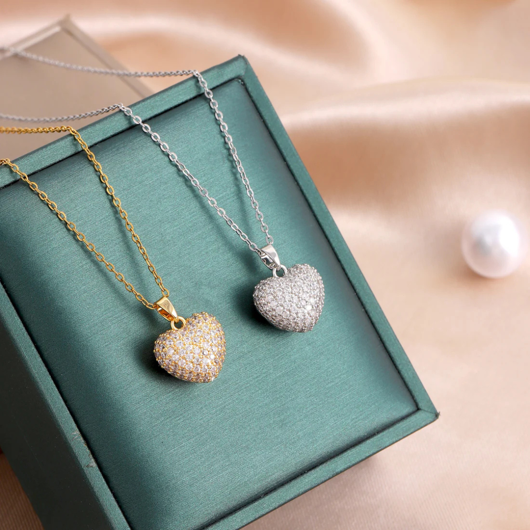 Dainty Silver Heart Necklace