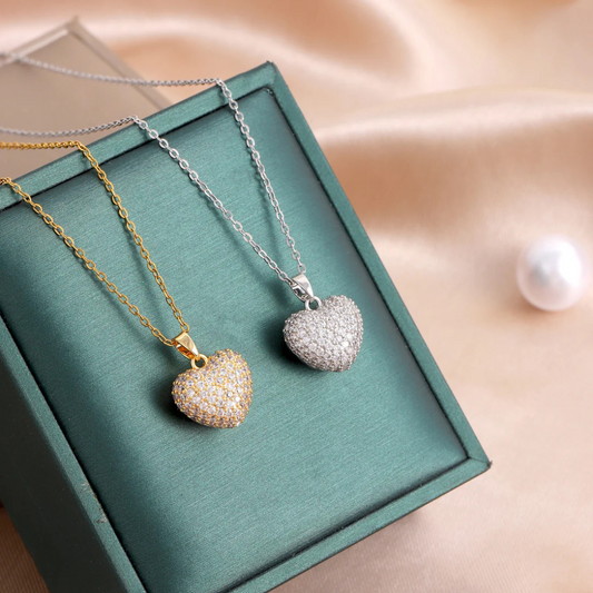 Dainty Silver Heart Necklace